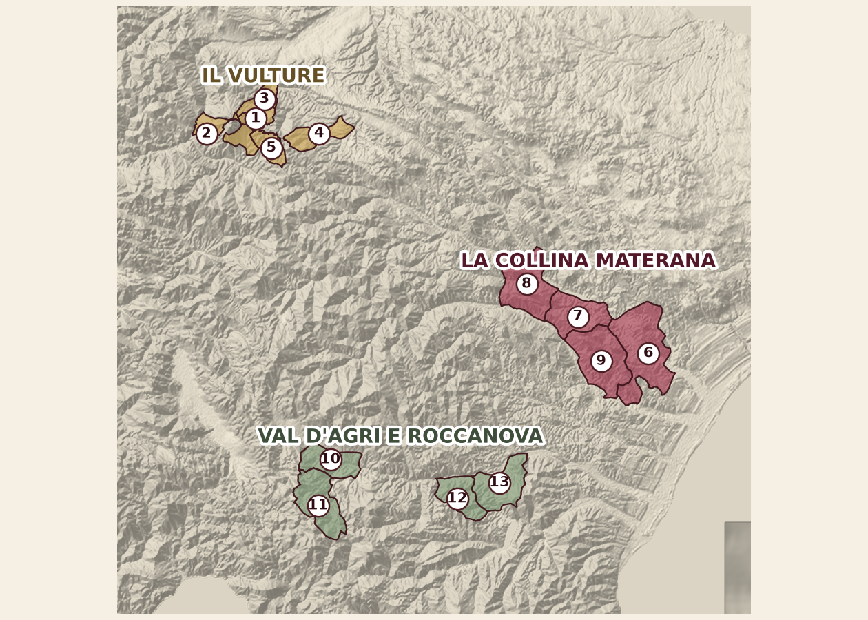 Mappa del territorio
