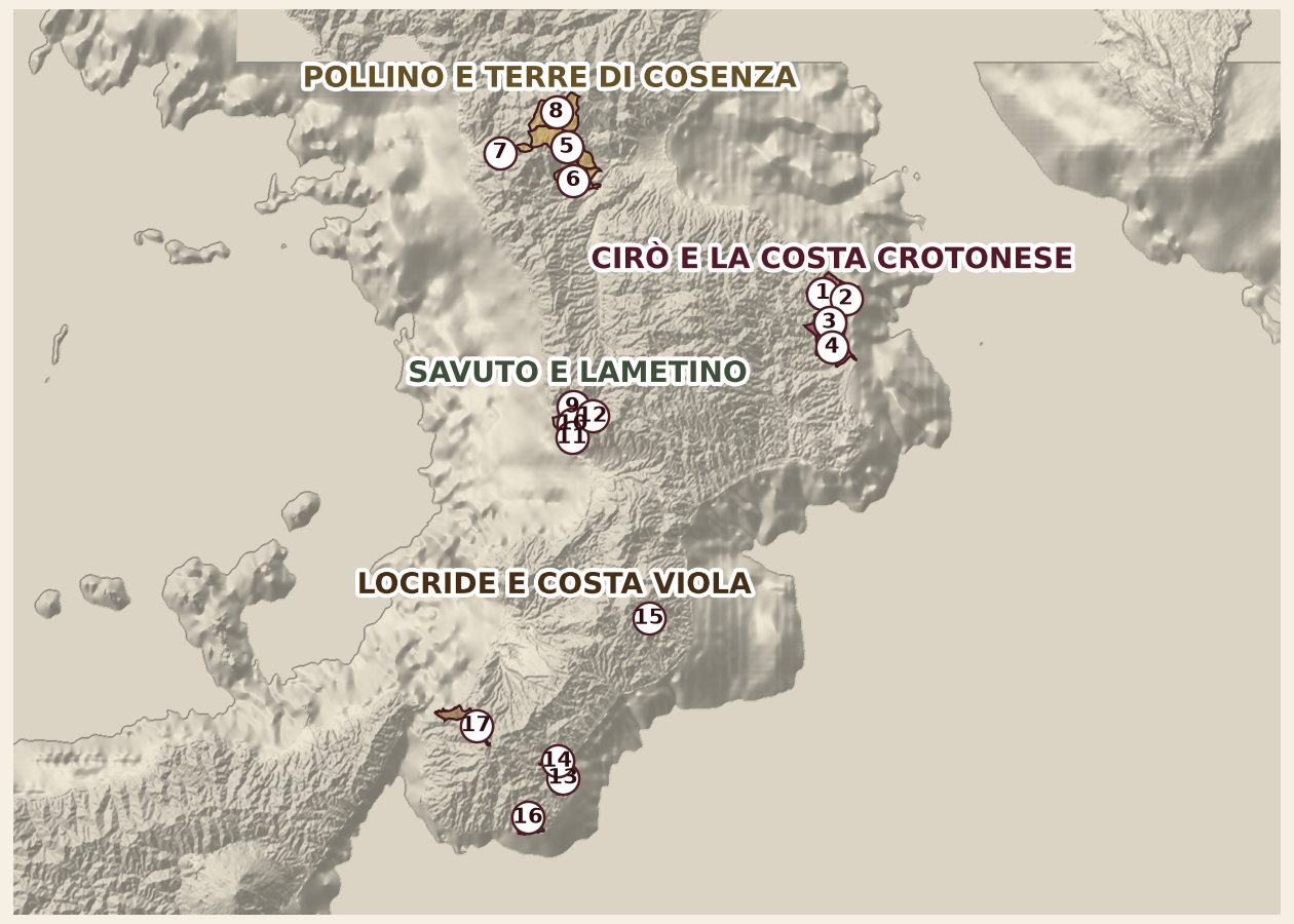 Mappa del territorio