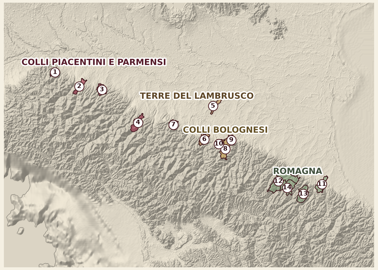 Mappa del territorio