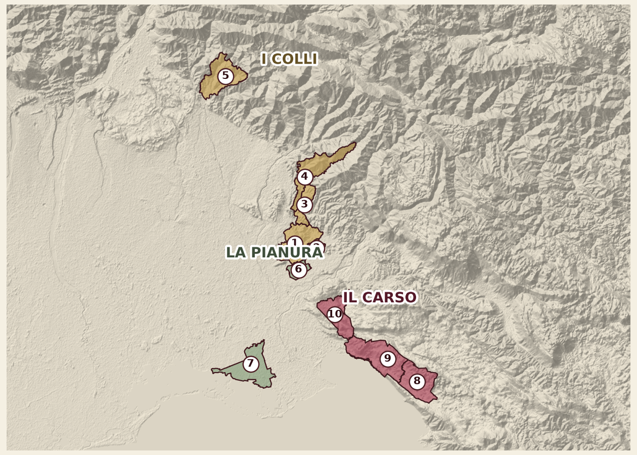 Mappa del territorio