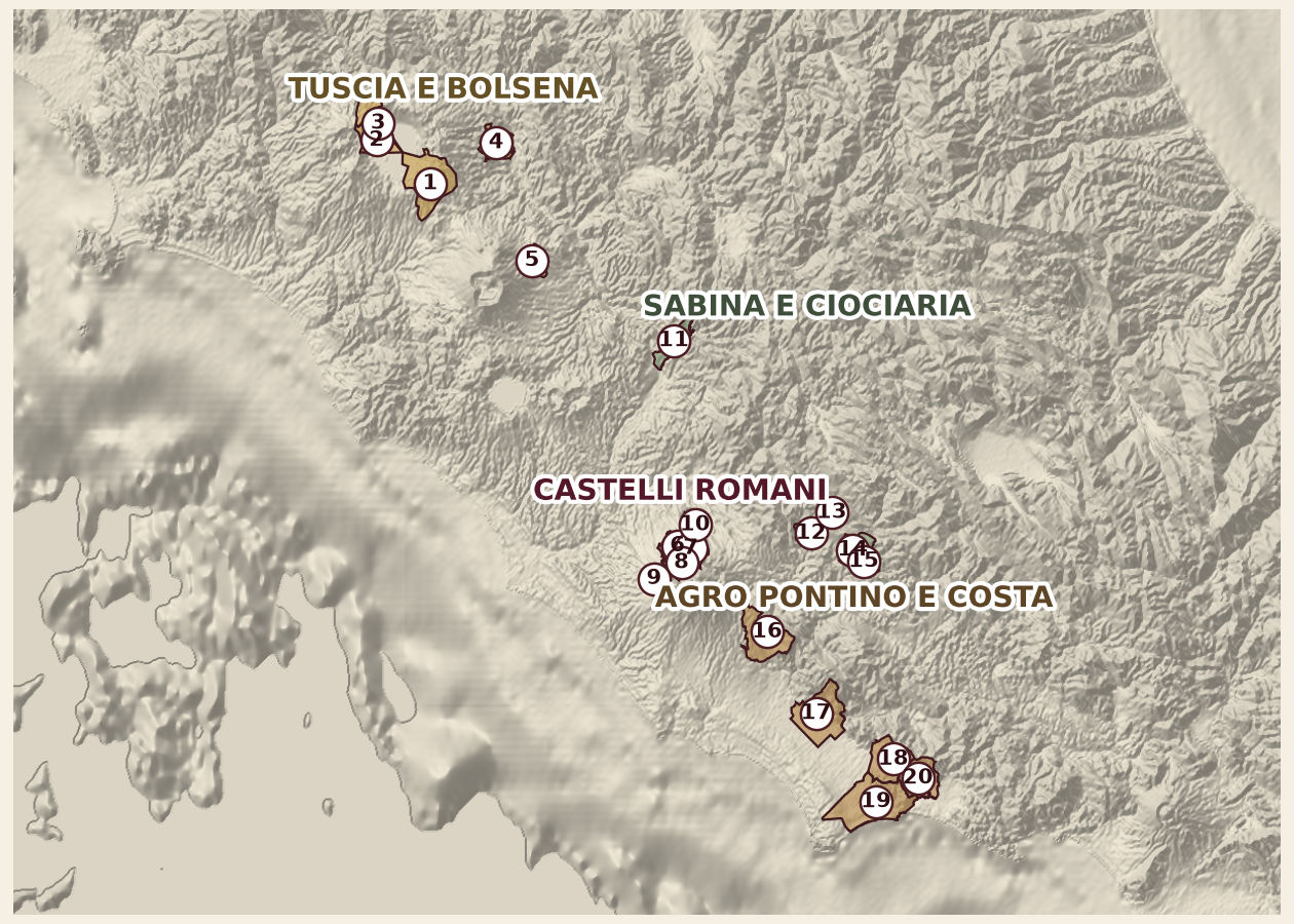 Mappa del territorio