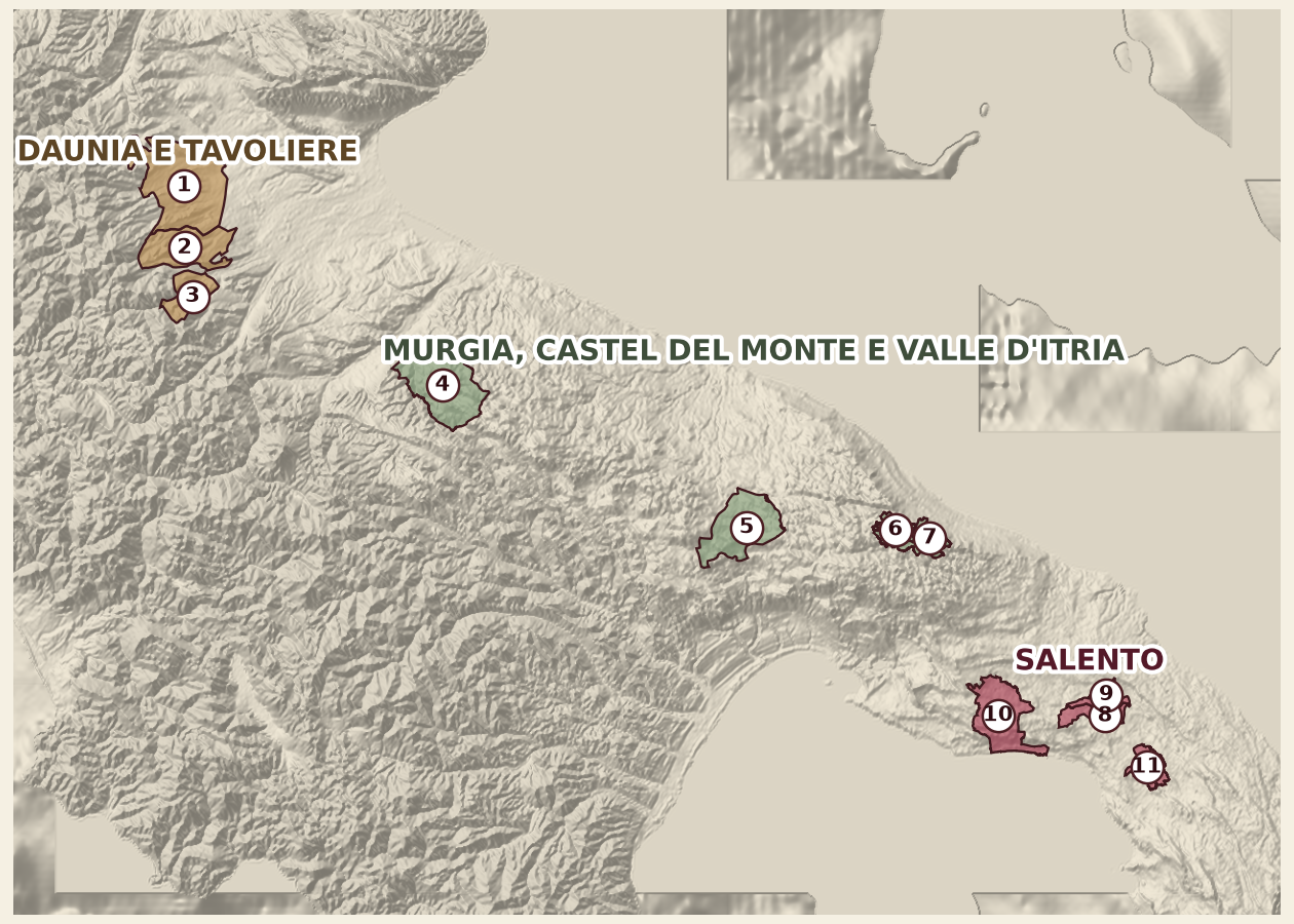 Mappa del territorio