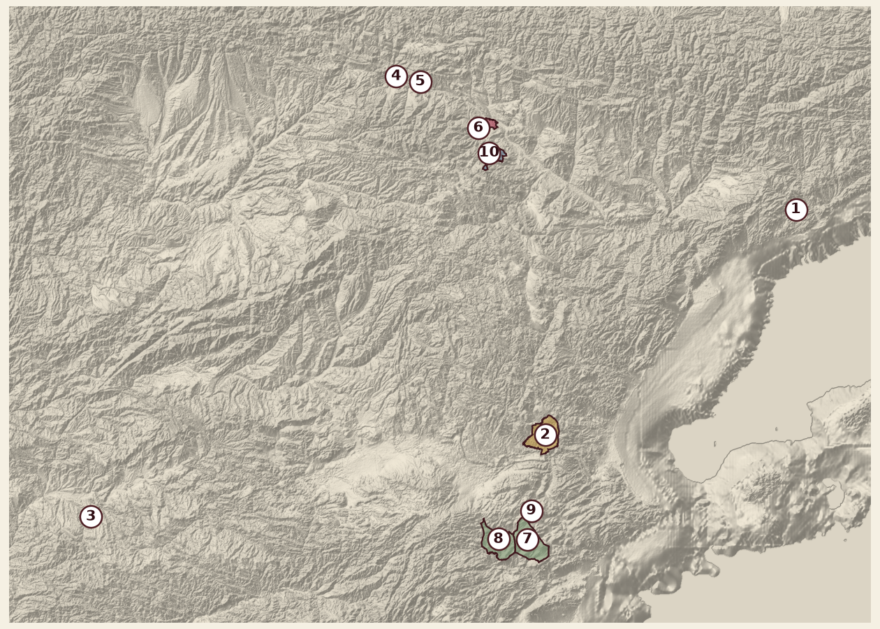 Mappa del territorio