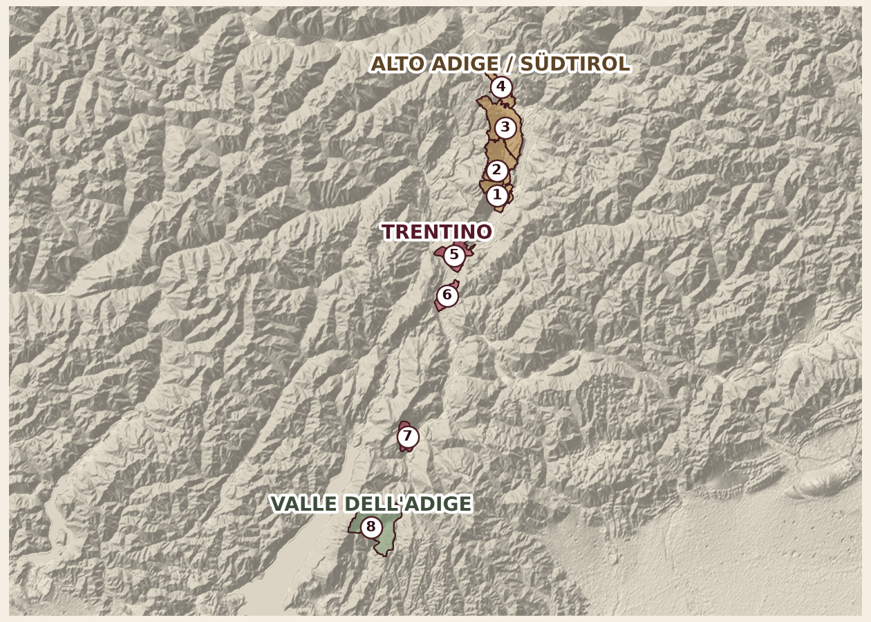Mappa del territorio